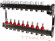 Для отопления Rommer 1"/3/4"x9 с расходомерами (RMS-1201-000009)