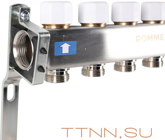 Для отопления Rommer 1"/3/4"x9 с расходомерами (RMS-1201-000009)