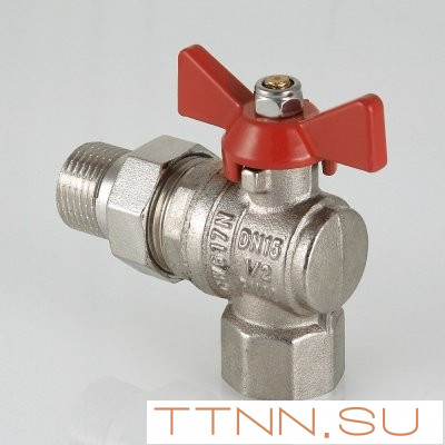 Кран шаровый с накидной гайкой угловой Valtec 1/2 VT.228.N.04 Кран шаровый с накидной гайкой угловой Valtec 1/2 VT.228.N.04
