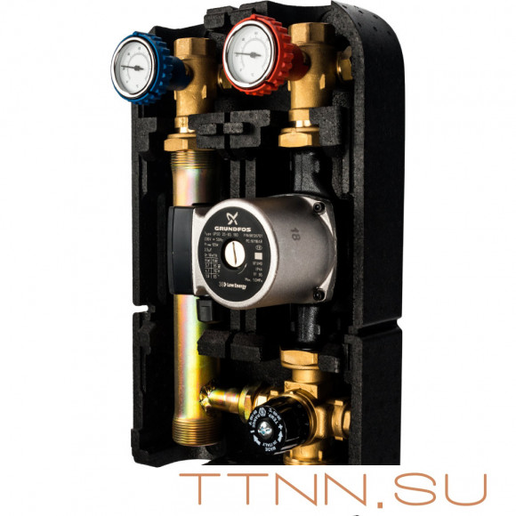 Насосно-смесительный узел с байпасом насос STOUT Grundfos UPSO 25-65 130 SDG-0002-002502