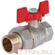 Шаровой кран с американкой 3/4" ВН/НР, ручка бабочка ROMMER RBV-0005-0510220 Шаровой кран с американкой 3/4" ВН/НР, ручка бабочка ROMMER RBV-0005-0510220