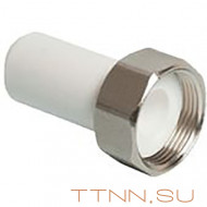 Штуцер РосТурПласт для присоединения счетчика воды под пломбу 20х3/4" арт.10852 Штуцер РосТурПласт для присоединения счетчика воды под пломбу 20х3/4" арт.10852