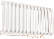 Стальной трубчатый радиатор 2-колончатый Rommer RST 2030/14 нижнее правое подключение RAL9016