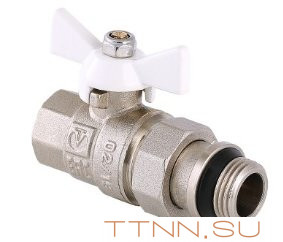 Кран шаровой Valtec 1/2" с накидной гайкой VT.227.NRW.04