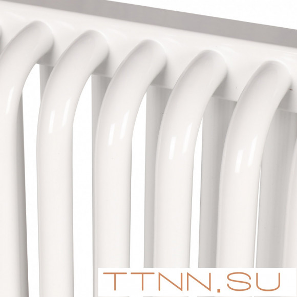 Стальной трубчатый радиатор 2-колончатый Rommer RST 2030/20 боковое подключение RAL9016