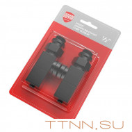 Набор вентелей Royal Thermo CUBE, ОСЕВОЙ, (2 шт) черный Набор вентелей Royal Thermo CUBE, ОСЕВОЙ, (2 шт) черный