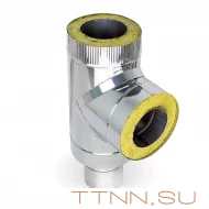 Сэндвич-тройник угол 90° Ф80х160 Сэндвич-тройник угол 90° Ф80х160