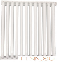 Стальной трубчатый радиатор 2-колончатый Rommer RST 2050/12 нижнее правое подключение RAL9016