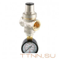 Редуктор давления с манометром Valtec 1/2"  до 5,5 бар VT.088 Редуктор давления с манометром Valtec 1/2"  до 5,5 бар VT.088