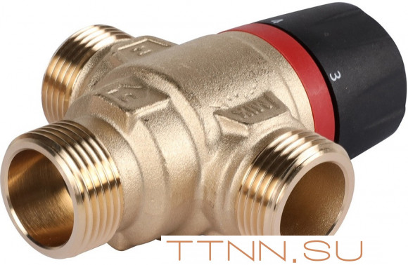 Смесительный клапан Rommer 3/4" НР 20-43°С KV 1,6 (RVM-0121-164320) боковое смешивание Смесительный клапан Rommer 3/4" НР 20-43°С KV 1,6 (RVM-0121-164320) боковое смешивание