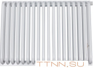 Стальной трубчатый радиатор 2-колончатый Rommer RST 2050/18 нижнее правое подключение RAL9016 Стальной трубчатый радиатор 2-колончатый Rommer RST 2050/18 нижнее правое подключение RAL9016