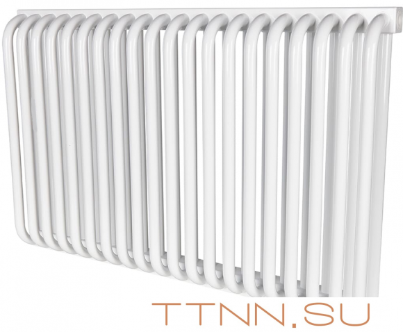 Стальной трубчатый радиатор 2-колончатый Rommer RST 2050/20 боковое подключение RAL9016