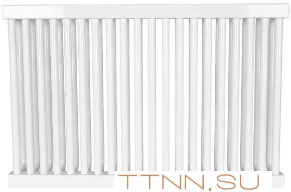 Стальной трубчатый радиатор 2-колончатый Rommer RST 2050/20 боковое подключение RAL9016