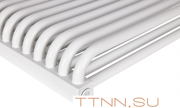 Стальной трубчатый радиатор 2-колончатый Rommer RST 2050/20 боковое подключение RAL9016