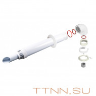 Коаксиальный дымоход 60/100 Dr-Thermo антиобледенительное исп. для котлов всех марок Коаксиальный дымоход 60/100 Dr-Thermo антиобледенительное исп. для котлов всех марок