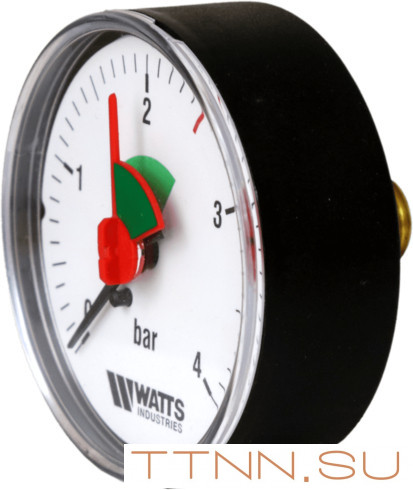 Манометр аксиальный Watts F+R101(MHA) 50/4x1/4"