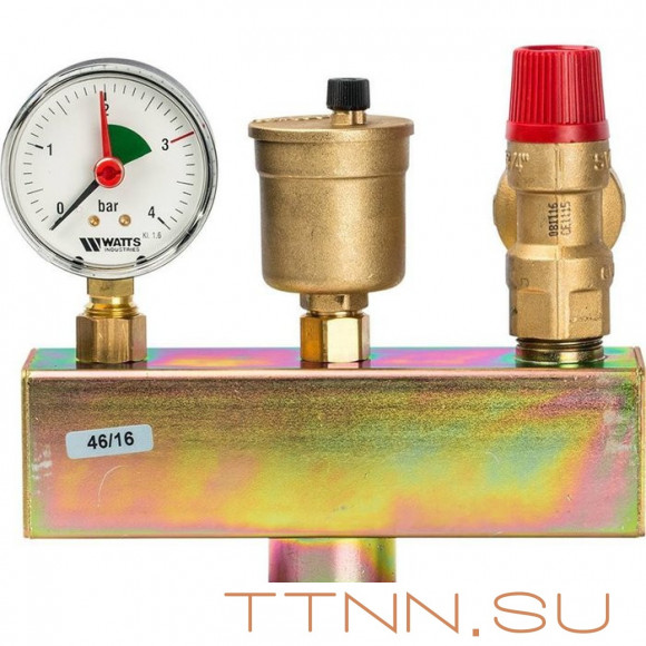 Манометр аксиальный Watts F+R101(MHA) 63/4x1/4"