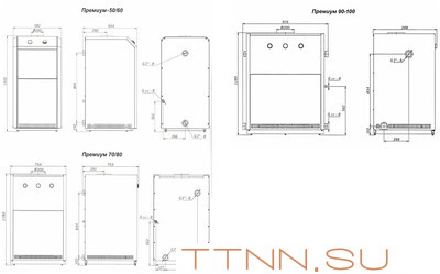 Напольный газовый котел Лемакс Премиум 100