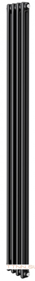Стальной трубчатый радиатор 2-колончатый Royal Thermo Insignia C2180 - 04 секц. RAL9005m, боковое 1/2