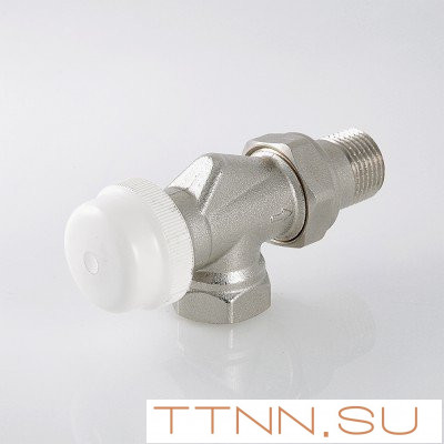 Клапан термостатический для радиатора угловой с осевым управлением Valtec 1/2" VT.179.N.04