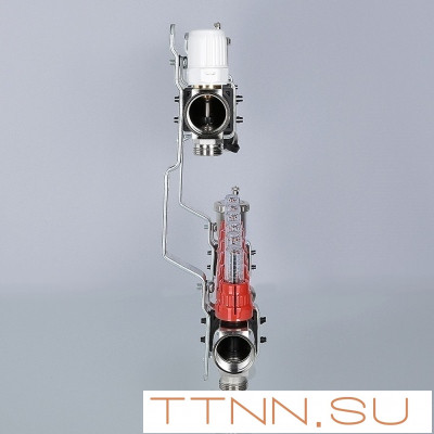 Для отопления VALTEC 1"х4 вых. Евроконус 3/4" с расходомерами в сборе