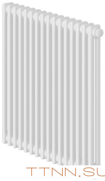 Стальной трубчатый радиатор 2-колончатый Royal Thermo Insignia VC2050 - 16 секц. RAL9016, нижнее 1/2