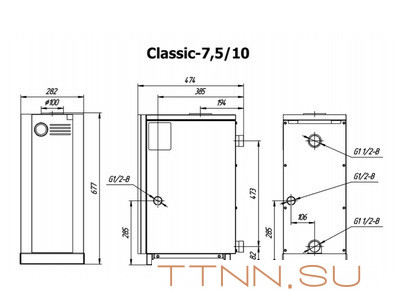 Напольный газовый котел Лемакс Classic-10 Напольный газовый котел Лемакс Classic-10