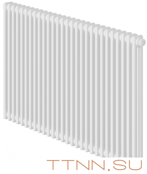 Стальной трубчатый радиатор 2-колончатый Royal Thermo Insignia VC2050 - 28 секц. RAL9016, нижнее 1/2