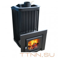 Печь Варвара Терма "Каменка" Мини с контуром, панорамная дверь Печь Варвара Терма "Каменка" Мини с контуром, панорамная дверь