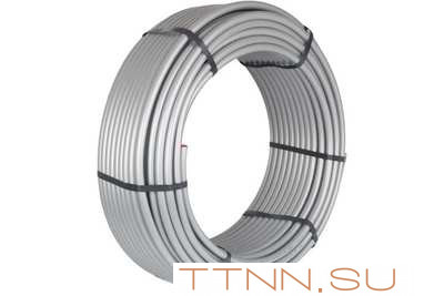 Труба стабильная из сшитого полиэтилена 20 мм STOUT PE-Xc/Al/PE-Xc 20x2,9 (бухта 100 м) серая