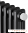 Стальной трубчатый радиатор 2-колончатый Royal Thermo Insignia VC2180 - 04 секц. RAL9005m, нижнее 1/2