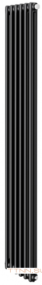 Стальной трубчатый радиатор 2-колончатый Royal Thermo Insignia VC2180 - 06 секц. RAL9005m, нижнее 1/2