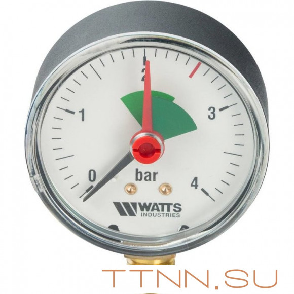 Манометр радиальный Watts F+R201 (MHR) 50/4x1/4" Манометр радиальный Watts F+R201 (MHR) 50/4x1/4"