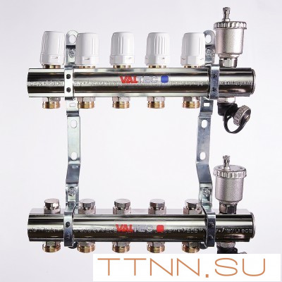 Для отопления VALTEC 1"х9 вых. Евроконус 3/4"