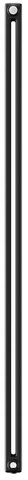 Стальной трубчатый радиатор 2-колончатый Royal Thermo Insignia VC2180 - 12 секц. RAL9005m, нижнее 1/2