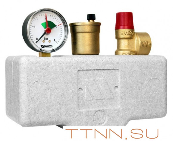 Группа безопасности Watts KSG 30/25M-ISO2 (до 200 кВт) (в теплоизоляции)