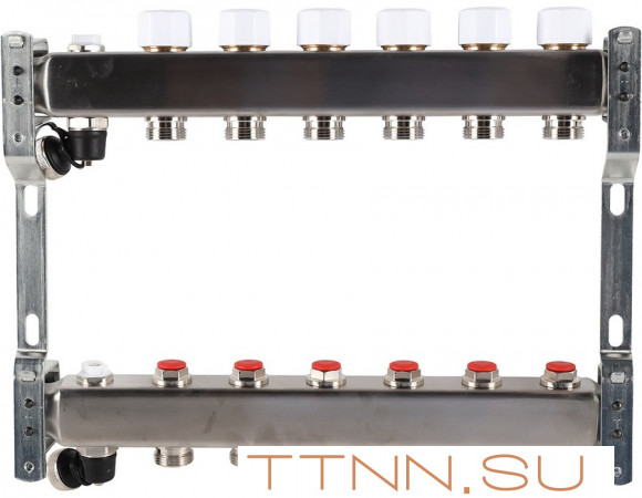 Для отопления Rommer 1"/3/4"x6 с запорными клапанами (RMS-3201-000006)