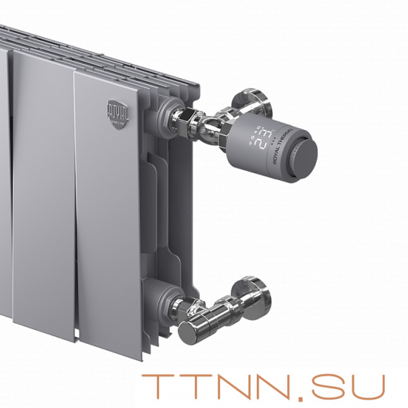 Набор термостатический Royal Thermo DESIGN PRO угловой М30х1,5 1/2" (Хром полированный)