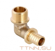 Угольник аксиальный Valtec 25х3/4 VTm.453.BG.002505 с переходом на наружную резьбу