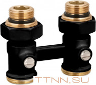 Узлы нижнего подключения Royal Thermo прямой 1/2"х3/4" EK (черный) Узлы нижнего подключения Royal Thermo прямой 1/2"х3/4" EK (черный)