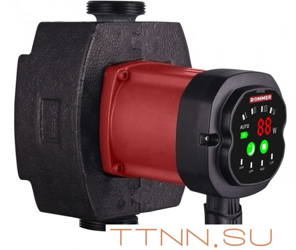 Насос для отопления Rommer ERTI 25/60-180 с гайками и теплоизоляцией Насос для отопления Rommer ERTI 25/60-180 с гайками и теплоизоляцией