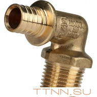 Угольник-переходник с наружной резьбой 20xR 1/2" для труб из сшитого полиэтилена Угольник-переходник с наружной резьбой 20xR 1/2" для труб из сшитого полиэтилена