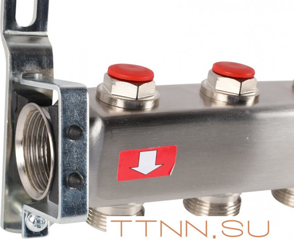 Для отопления Rommer 1"/3/4"x8 с запорными клапанами (RMS-3200-000008)