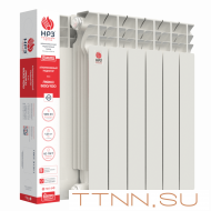 Алюминиевый радиатор НРЗ ЛЮКС 500/100 4 секции Алюминиевый радиатор НРЗ ЛЮКС 500/100 4 секции