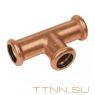 Тройник Sanha ВПр, 28x15x28, для медных труб прессовой Тройник Sanha ВПр, 28x15x28, для медных труб прессовой